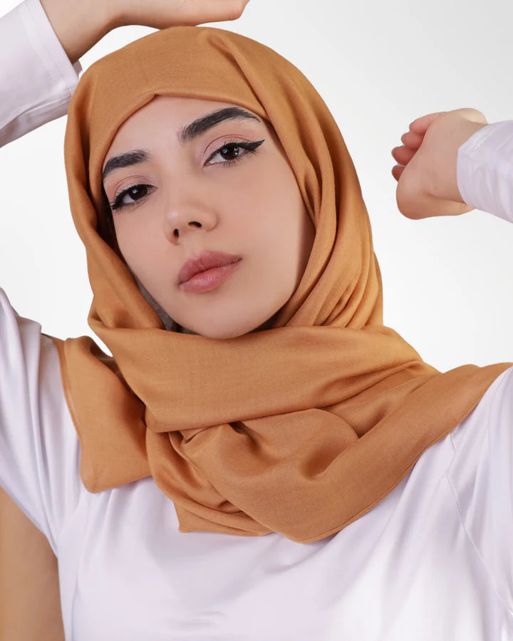 Modal Lawn Hijab - Caramel