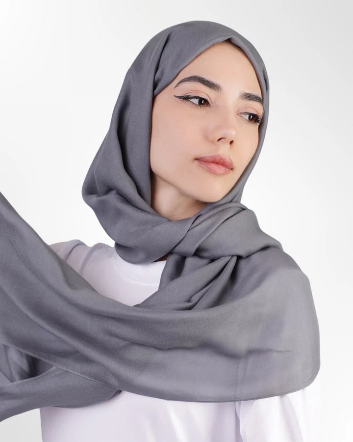Modal Lawn Hijab - Grey