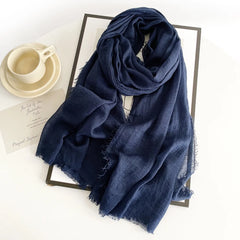 Crimps Hijab - Navy Blue