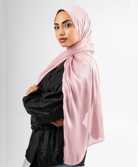 Organza Silk Hijab - Rose