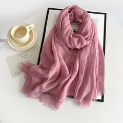 Crimps Hijab - Pink