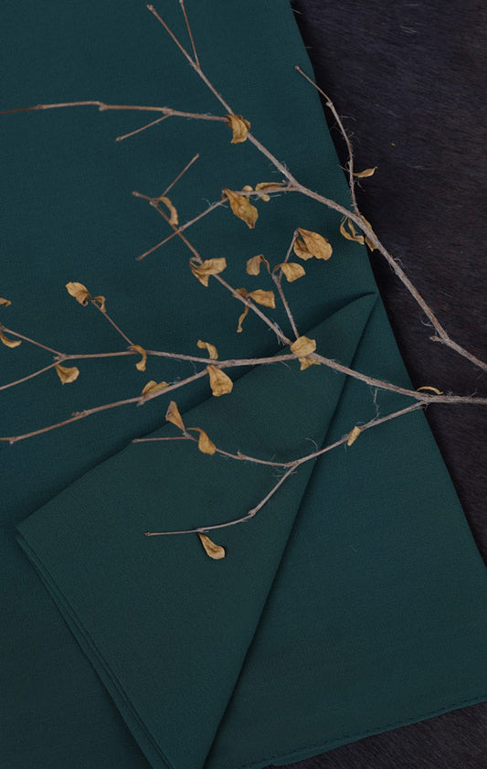 Plain Georgette - Dark Green #40