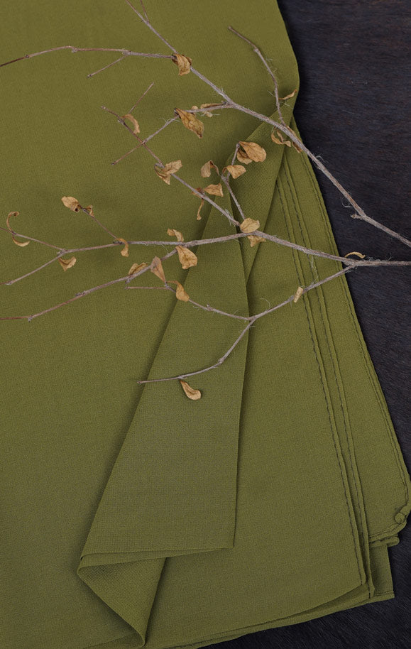 Plain Georgette - Light Olive #75