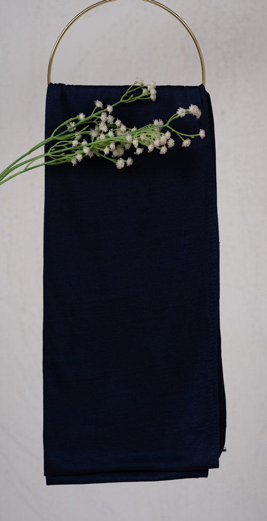 Plain Jersey Hijab - Dark Blue