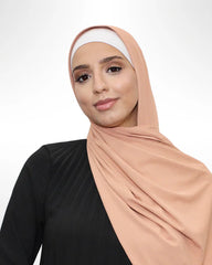 Ribbed Jersey Hijab - Cashmere