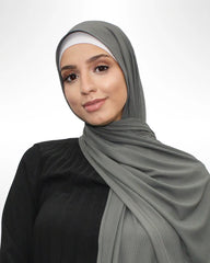 Ribbed Jersey Hijab - Rangoon Green