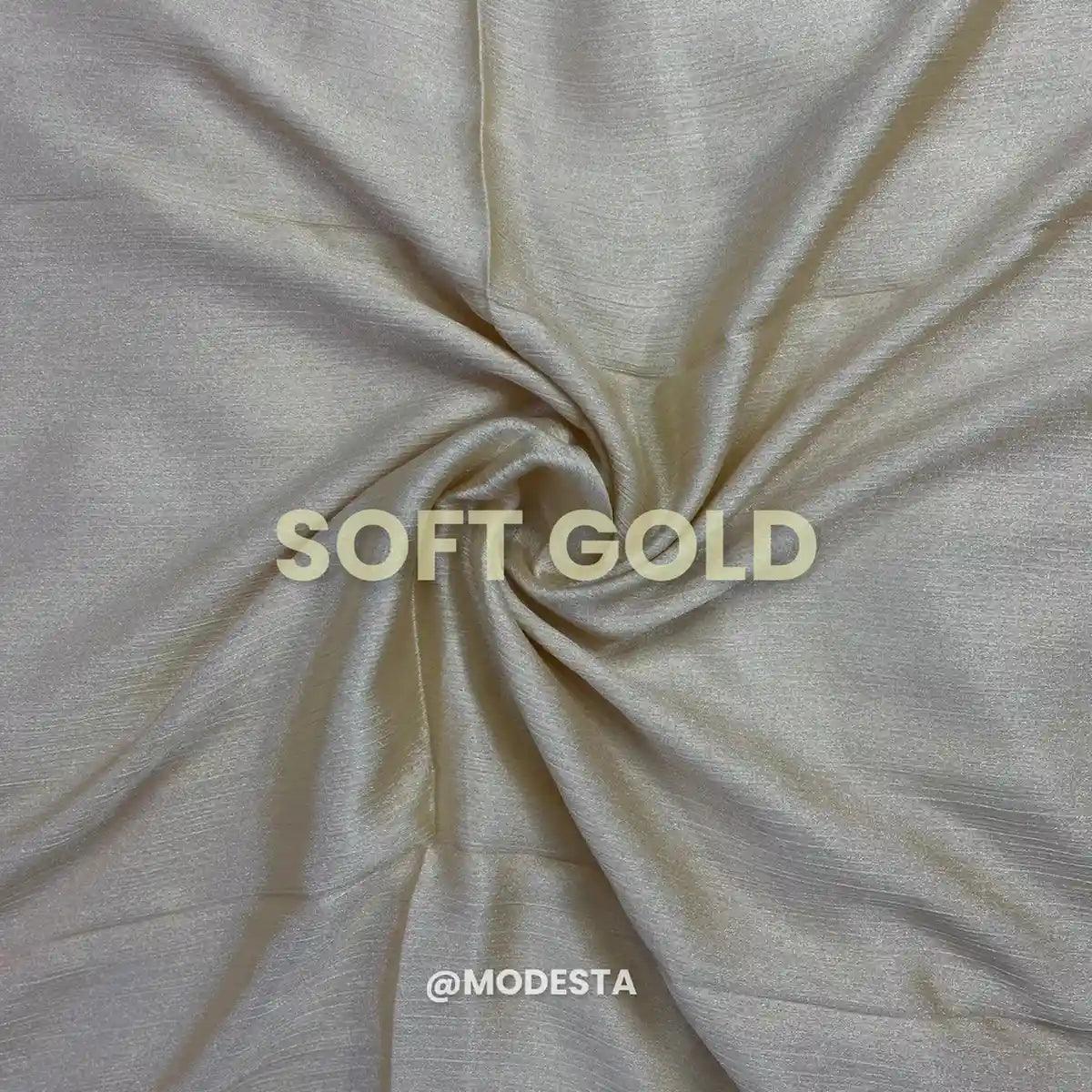 Crinkle Silk - Soft Gold #A10