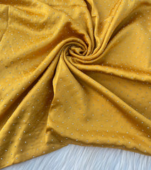 Stone Silk Hijab - Golden