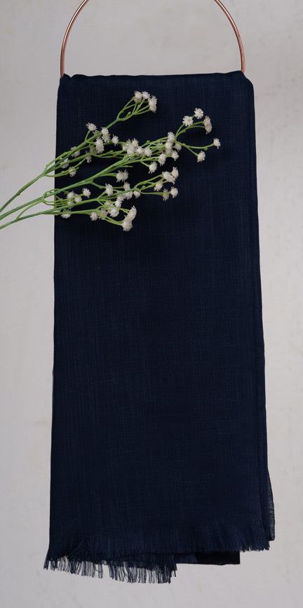 Turkish Lawn Hijab - Dark Blue