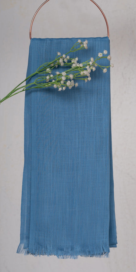 Turkish Lawn Hijab - Denim Blue