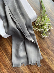 Turkish Lawn Hijab - Charcoal