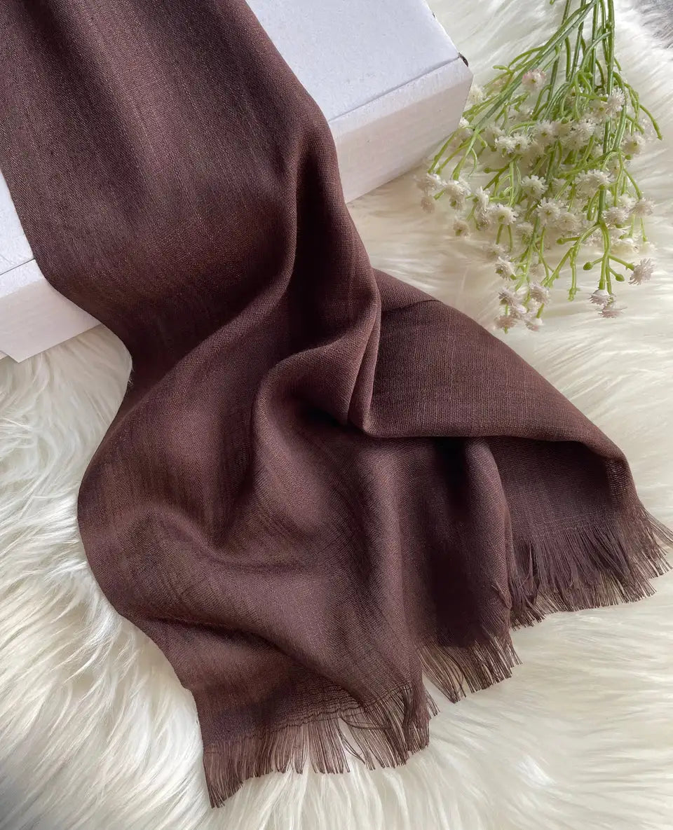 Turkish Lawn Hijab - Walnut