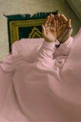 Namaz Chaddar With Sleeves  - Baby Pink
