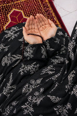 Namaz Chaddar With Sleeves  - Black