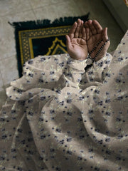 Namaz Chaddar With Sleeves  - Dusty Mocha
