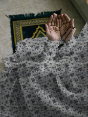 Namaz Chaddar With Sleeves  - Gray