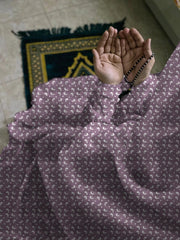 Namaz Chaddar With Sleeves  - Lavender